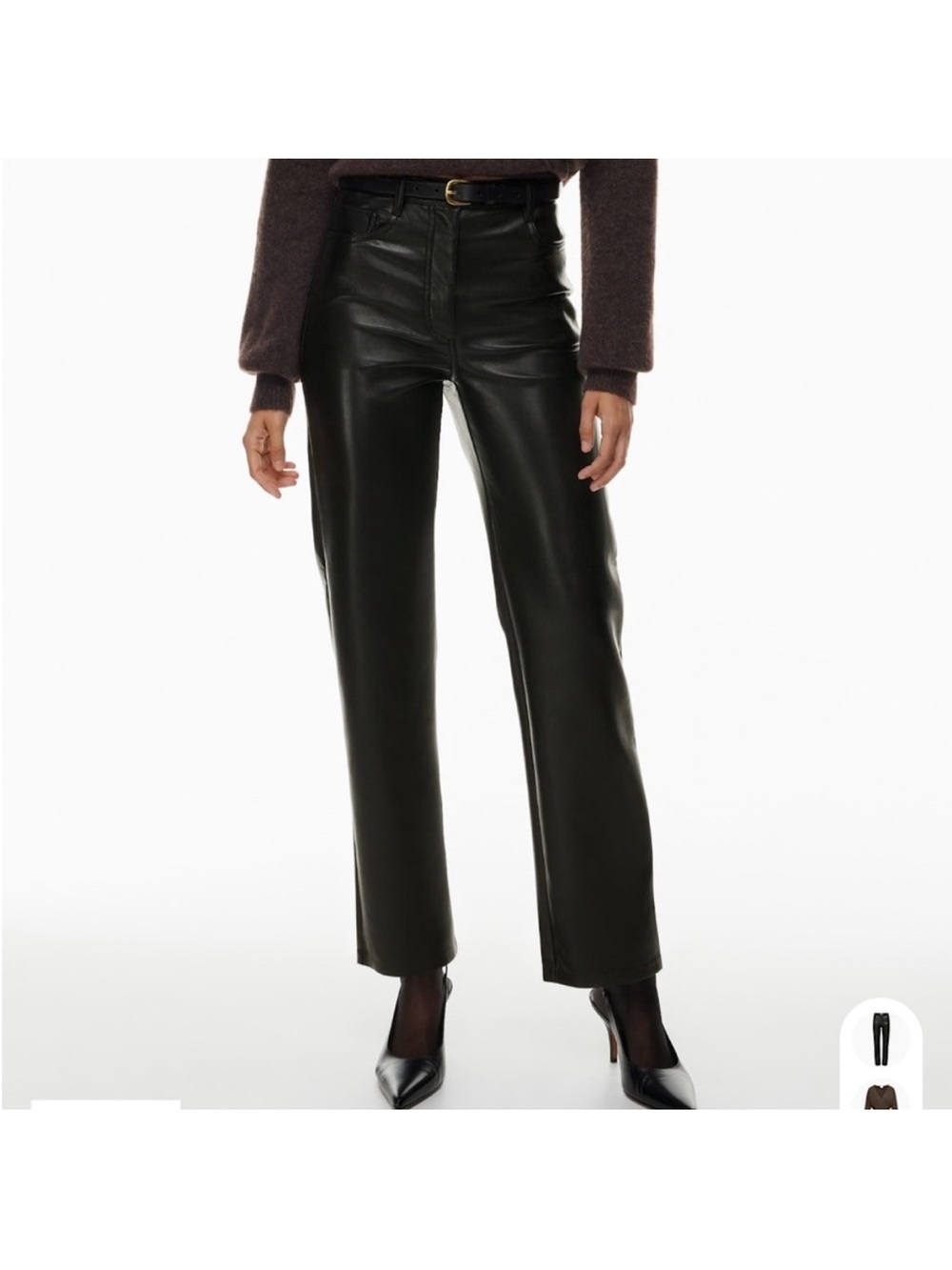 WILFRED MELINA LEATHER PANT